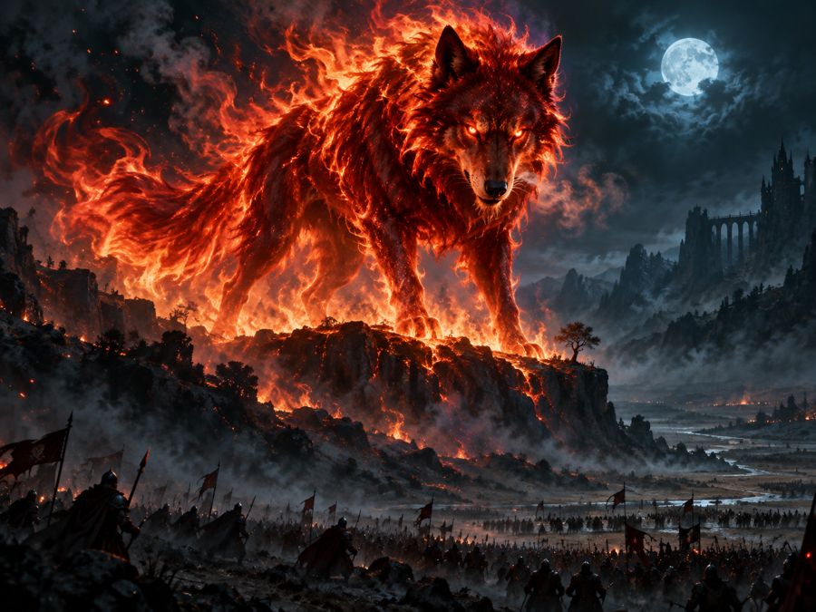 Sárrik, the Red Wolf