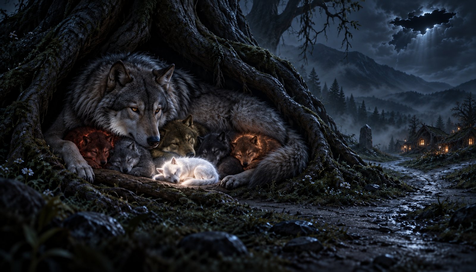 The Litter under the first tree